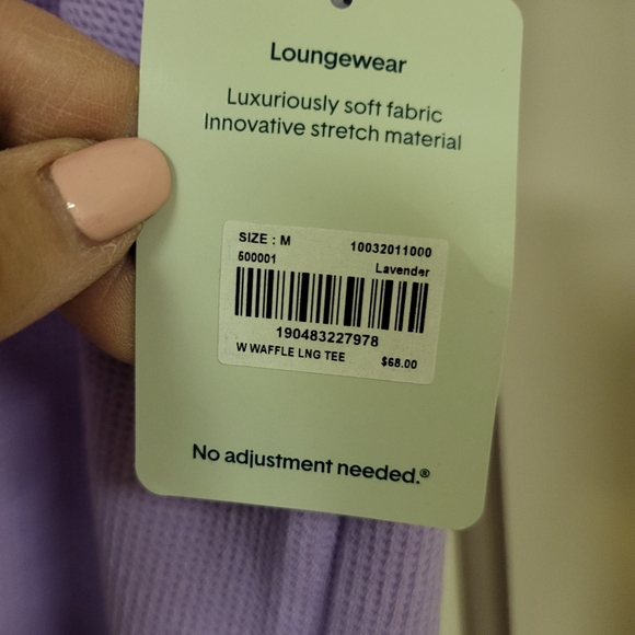 Tommy John Knitted Loungewear Top Lavender Size Medium New NWT $68.00 Retail - Picture 4 of 11